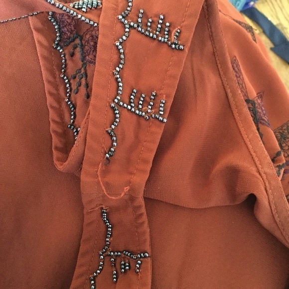 Free People embroidered western boho dress - Picture 7 of 7